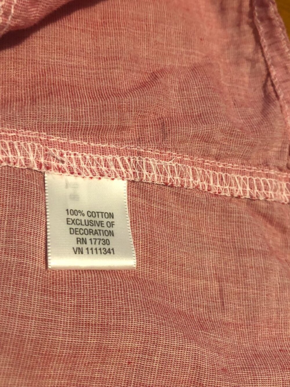 Vtg Y2K Converse M One Star Dusty Rose Chambray Utility Shirt RollTab Sleeve - Picture 4 of 7